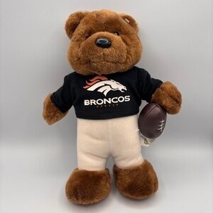 Vintage Denver Broncos Horse Logo Football NFL Good Stuff 11" Plush Bear